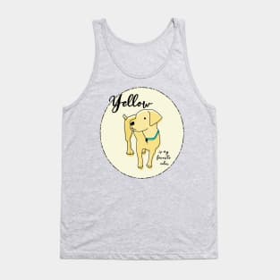 Yellow Is my Favorite Color Yellow Labrador Retriever Dog Tank Top